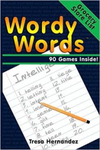 The cover of a book titled - WordyWords - Grocery Store List edition.